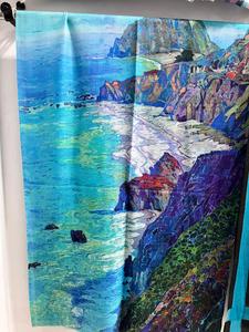 Luxury Digital Printed Merino Wool <b>Shawl</b> 100% Pure Wool Floral <b>Wrap</b> Sustainable Soft Pashmina Stole for Women Wholesale - Product Image 3