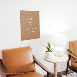 Magnifique tableau de lettres en bois écologique avec cadre en bois, décoration murale suspendue - Product Image 6