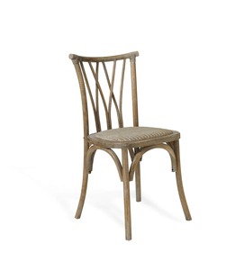 High Quality Solid Teak Wood <b>Dining</b> <b>Chair</b> with Woven Natural Rattan Seat-Waterproof Eco-Friendly Durable Indoor/Outdoor Use - Product Image 1