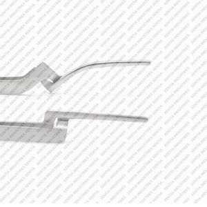2 pinces articulées pour papier d'occlusion dentaire, 6 pouces, droites et courbées, en acier inoxydable, outils chirurgicaux - Product Image 2