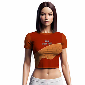 T-shirts courts pour femmes en coton et polyester 2026, séchage rapide, manches courtes - Product Image 1