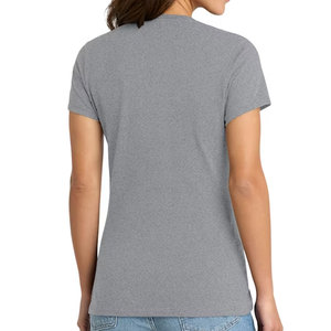 Camiseta Básica de Manga Corta para Mujer, Algodón Premium, Tejido Suave, Cuello Redondo, Color Gris, Camiseta Bella Canvas de Corte Holgado para Mujer - Product Image 2