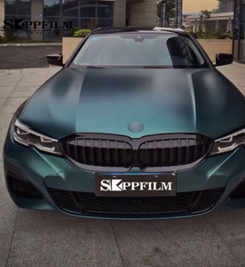 PVC Matte Electro Optic Metallic Dark Green <b>Car</b> Body Color Wrapping Sticker Vinyl Wrap <b>Decorative</b> Material Film <b>Car</b> Tint Film - Product Image 1