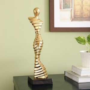 Aluminium <b>Figure</b> Sculpture Modern Art Home Decor Handmade Eco-Friendly Durable Tabletop Installation 15.2x15.2x43.2cm - Product Image 6