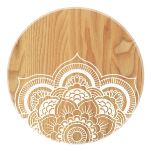 Ensemble de sous-verres en bois naturel, adaptés aux boissons chaudes et froides, finition durable pour une utilisation à long terme sur les tables - Product Image 4