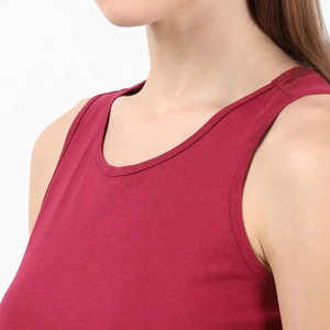Camiseta sin mangas para mujer, ligera, corta, sin costuras, de color liso, de secado rápido, transpirable, ajustada, para yoga y deportes - Product Image 5