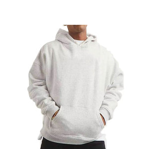 Sweat-shirts à capuche double, coupe courte et ample, en coton mélangé de qualité supérieure, séchage rapide, pour hommes - Product Image 6