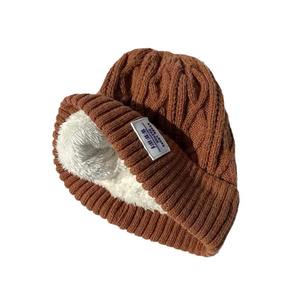 Gorro de Invierno Estilo Coreano para Mujer, Tejido, con Forro Polar Grueso, Protección para las Orejas a Prueba de Frío, Combinable con Todo, para Hombre - Product Image 3