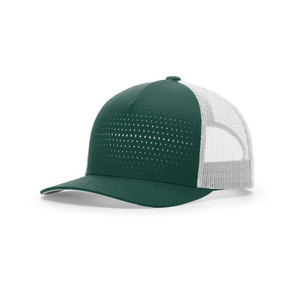 หมวกแก๊ปทรง Trucker แบบเจาะรูด้วยเลเซอร์ พร้อมโลโก้และสีตามสั่ง 5 แผง ทรงกลาง สำหรับกีฬากลางแจ้งสุดเท่ ผลิตในเวียดนาม - Product Image 1