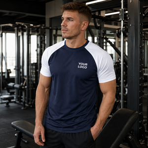 Camiseta de Entrenamiento OEM al por Mayor para Hombre, Tejido de Malla Transpirable y Diseño de Hombros Caídos, Ideal para Entrenamientos de Gimnasio en Verano - Product Image 6