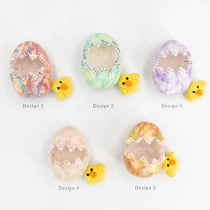 ของเล่นไก่ฟักไข่ทำมือจากผ้าสักหลาดและไหมพรม ของเล่นไก่ฟักไข่แบบอินเทอร์แอคทีฟสำหรับเด็ก ของตกแต่งอีสเตอร์แบบกลวง - Product Image 5