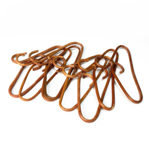 Boho inspired rattan clothes hanger for outfit <b>display</b> natural hangers with brand logo designed - Product Image 6