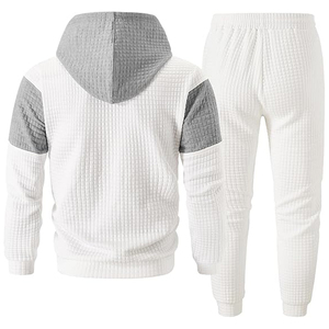Conjunto Deportivo de Algodón para Hombre, Sudadera con Capucha, Pantalones Deportivos, Ropa Deportiva para Entrenamiento, Uso Diario - Product Image 2