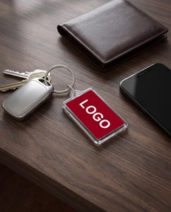 Custom Plastic Acrylic Logo <b>Keychain</b> Personalized Accessory for Brand Promotion Durable <b>Anime</b> Style Polished Letterpress Printed - Product Image 4
