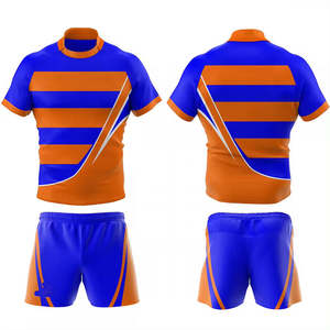 Maillot de rugby court unisexe grande taille au design professionnel, nouveau style personnalisé, respirant, entièrement sublimé, uniforme sportif en polyester - Product Image 4