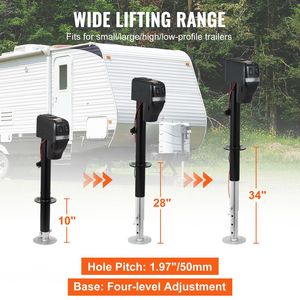 Potente Martinetto Elettrico per Rimorchio RV, Capacità di Carico 4000 Libbre, Martinetto Elettrico da 25 cm a 86 cm con Copertura Impermeabile - Product Image 4