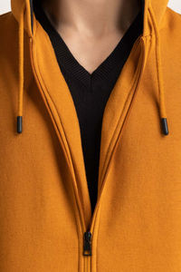 Veste polaire décontractée avec fermeture éclair intégrale raglan, couleur unie, manches longues, vêtements d'hiver pour hommes, sweats à capuche - Product Image 3