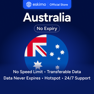 Carte SIM numérique de voyage Top Smartphones Travel Local eSIM S-AU-03 Eskimo Digital (pas de carte SIM physique requise) pour l'Australie - 3 Go sans expiration de la date d'expiration - Product Image 1