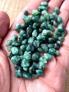 Natural Zambian Emerald Rough Gemstone Raw Green Emerald <b>Stone</b> Untreated Loose Crystal For Jewelry Making Healing - Product Image 3