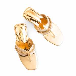 Chappal dorado de señora - Product Image 1