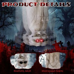 Decorazione Animata di Halloween da 90 cm: Cadavere Sospeso con Urlato Spaventoso per Casa Stregata (Uso Interno) - Product Image 4