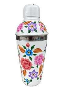 Shaker à cocktail peint à la main en acier, shakers à cocktail pour bar - Product Image 5