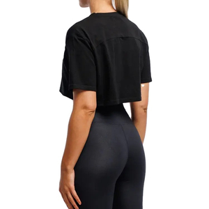 T-shirt court d'été pour femme 2026, haute qualité, 100% coton respirant, anti-boulochage, col rond, manches courtes, coupe ample - Product Image 6