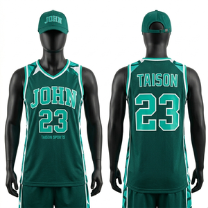 Uniforme de basket-ball pour femmes de qualité supérieure, 160 GSM, maille polyester respirante, design vert foncé et blanc, impression par sublimation personnalisée, logo - Product Image 1