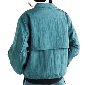 Personalizado impermeable de nailon ligero arrugado Cargo hombres ropa deportiva rompevientos chándal 2026 - Product Image 3