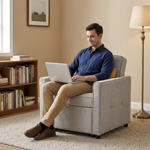 Hot Selling Fabric <strong>Single</strong> Seat <strong>Pull</strong> <strong>Out</strong> <strong>Sofa</strong> <strong>Bed</strong> - Product Image 6