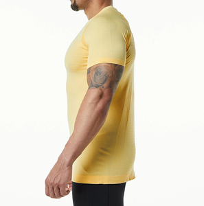 Hot Selling Custom T-<b>Shirts</b> For <b>Men</b> Spandex Polyester Crew Neck Sporty Short Sleeve <b>Compression</b> Dry Fit T-<b>Shirts</b> on Best Sale - Product Image 2