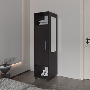 Armadio in melamina con porta a specchio e soluzione per mobili Premium - Product Image 1