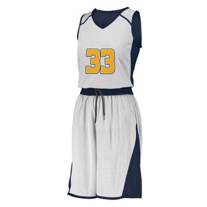 Conjunto de Uniforme de Baloncesto Personalizado para Mujer, Camiseta sin Mangas y Pantalones Cortos, Logotipo Personalizado Impreso, Servicio OEM, Transpirable, Tallas Grandes - Product Image 5