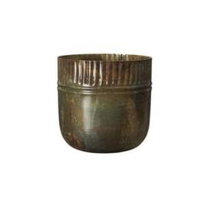 Florero Moderno de Metal con Acabado de Latón Cepillado |   Centro de Mesa Esférico de Oro de Lujo para Decoración del Hogar |   Maceta Decorativa de Estilo Nórdico - Product Image 3