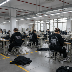 เสื้อยืดโอเวอร์ไซส์ผู้ชาย ปักโลโก้ด้วยคริสตัล ผ้าฝ้ายพรีเมียม สตรีทแวร์ แขนสั้น ระบายอากาศได้ดี คุณภาพสูง ทรงหลวม - Product Image 5