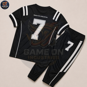 Conjunto de Uniforme de Fútbol Americano Personalizado para Equipos Juveniles y Adultos, Pantalones y Camiseta Transpirables, Sublimados, para Entrenamiento Deportivo, Servicio OEM ODM - Product Image 2