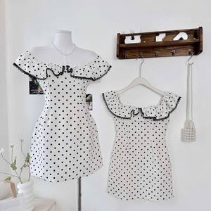 Vestido Mini de Mujer con Estampado de Lunares y Detalle de Volantes, Alta Calidad, Proveedor OEM - Product Image 2