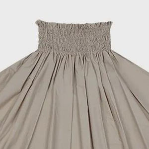 Falda Polinesiana con Cintura Fruncida, Vestido Étnico con Bordado Floral, Transpirable, Ligero, 100% Algodón, Atuendo Casual para Vacaciones - Product Image 2