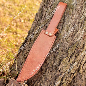 Funda de Cuero Premium Cosida a Mano Directa de Fábrica, de Piel Genuina de Vacuno, Hecha a Mano, para Cuchillo de Hoja Fija, Lista para Venta al por Mayor - Product Image 4