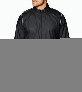 LIMOS SPORTS Men's Hip Hop <b>Chiffon</b> <b>Jacket</b> Breathable Regular Fit Solid Pattern Spring Polyester/Cotton Button Fly - Product Image 1