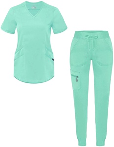 Ensemble de blouses médicales unisexes respirantes à séchage rapide en tissu extensible lavable, uniforme d'hôpital pour infirmières, vêtements de travail pour femmes et hommes - Product Image 1
