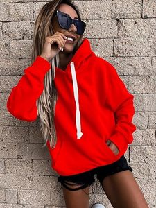 Oem Custom Printed Embroidery logo Design <b>Plush</b> Woolen Coat for Women <b>Large</b> Size Fashionable Knitted Hooded Hoodies - Product Image 6