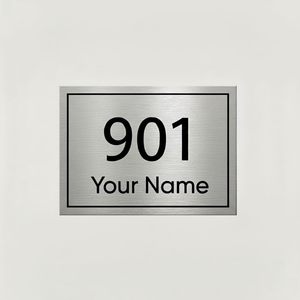 DecorArtisans - Colección de Placas de Identificación Personalizadas de Primera Calidad con Acabado Acrílico y Vinílico para Entrada de Casa, Apartamento, Villa | - Product Image 4