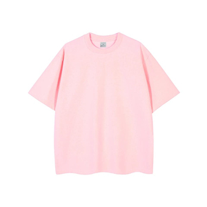 T-shirt ample respirant pour homme, col montant, en coton épais et confortable, épaules tombantes - Naimat Abbas Industries - Product Image 1