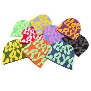 Street Wear <b>Beanie</b> Caps Sublimation Custom Print Knit <b>Skull</b> Cap Hat Common Vintage Unisex Adjustable - Product Image 3