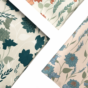 Combed Cotton Poplin Fabric Printed Woven Eco Friendly Plain Textile for Dress <b>Shirt</b> Bag Lining - Product Image 1