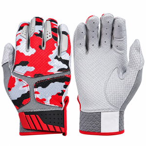 Professional Sheepskin Leather Baseball Batting Gloves with Short Cuff Design Excellent Grip Customizable Logo & Color - Product Image 3
