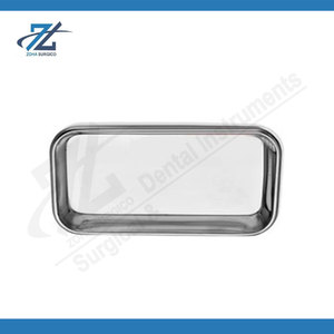 Plateaux médicaux rectangulaires en acier inoxydable, petits plateaux pour instruments chirurgicaux, pour hôpitaux, cliniques dentaires et laboratoires - Product Image 5