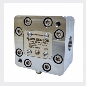 Débitmètre pour eau DIGITAL FLOW DGT-025SI, capteur de débit à engrenages ovales, acier inoxydable 316L, filetage interne PT 1 - Product Image 2