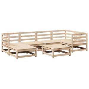 Conjunto de Sofás Modulares Grandes para Jardín, Hechos a Mano con Madera de Pino Sólida, Muebles Duraderos y Elegantes - Product Image 2
